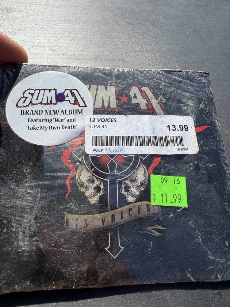 13 Voices by Sum 41 Has Gotten Wet But I Imagine Cd Is In Good Shape