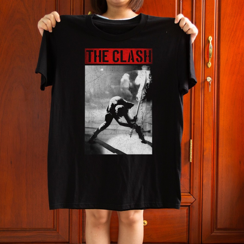 The Clash - London Calling  Unisex Black T-shirt Size S-5XL