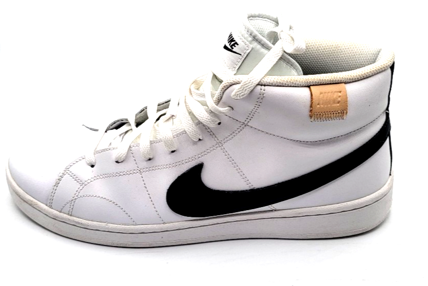 NIKE Mens 12 Court Royale 2 Mid top athletic basketball lace up shoe white black