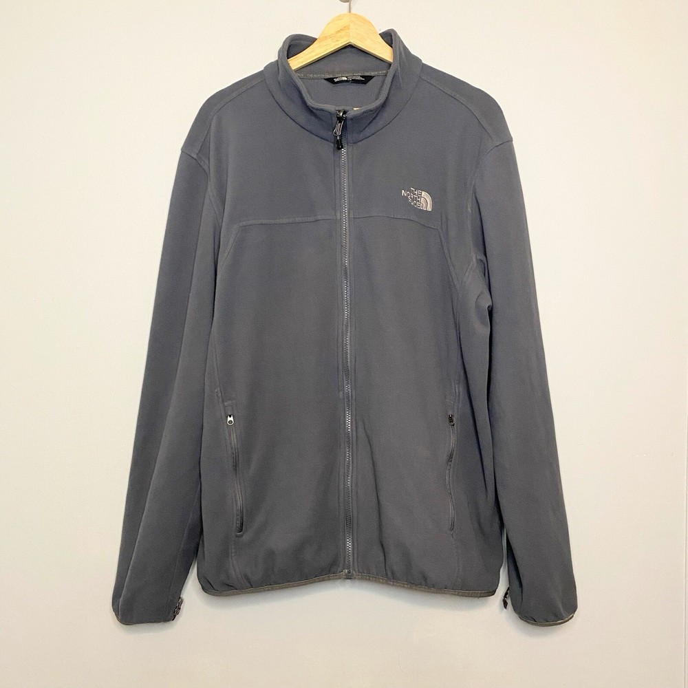 The North Face Men's Windwall Fleece Full Zip Jacket- Size Large- Gray