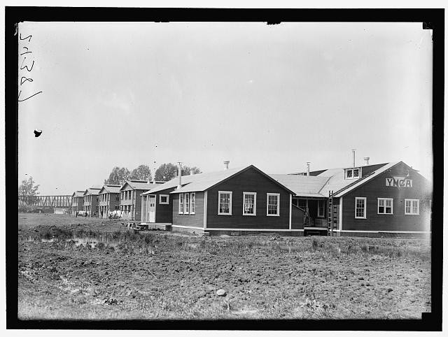 Photo:YMCA Training Camp Buildings 1918 World War I Army Camp
