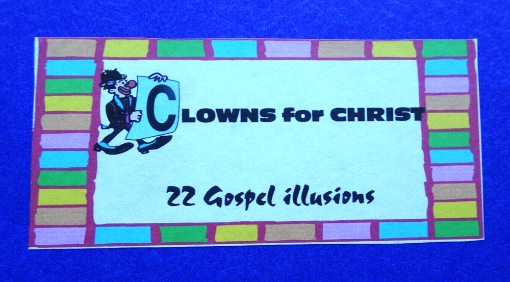 Gospel MAGIC - SIGNED - Clowns for Christ 22 Gospel Illusions 'Jesz-Me
