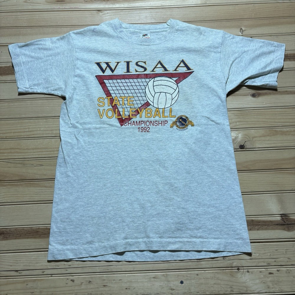 Vintage 90s WISAA State Volleyball Championship 1992 Single Stitch Shirt Size L
