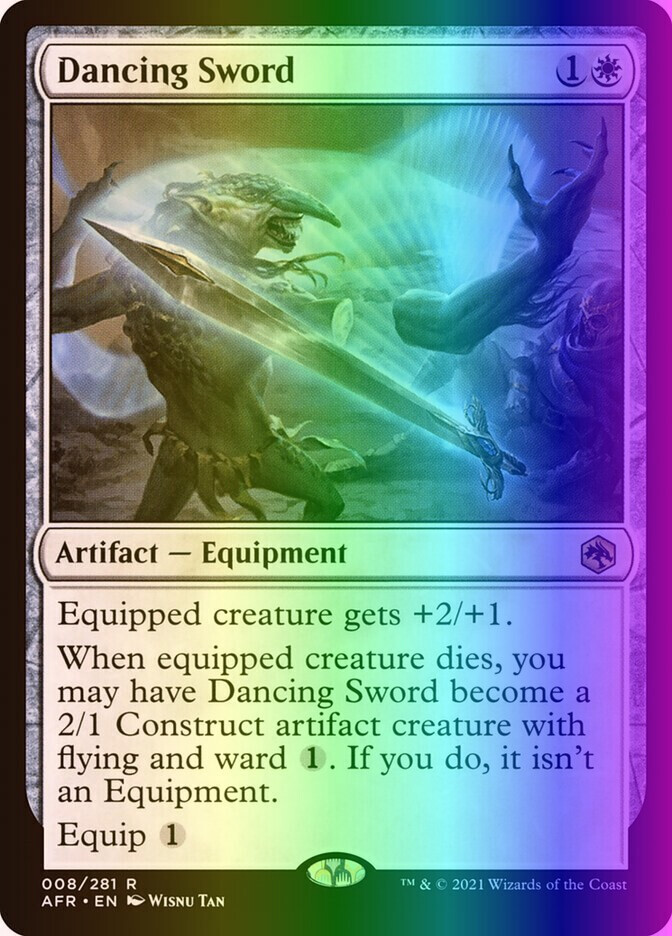 MTG Dancing Sword (8/518) Adventures in the Forgotten Realms LP FOIL