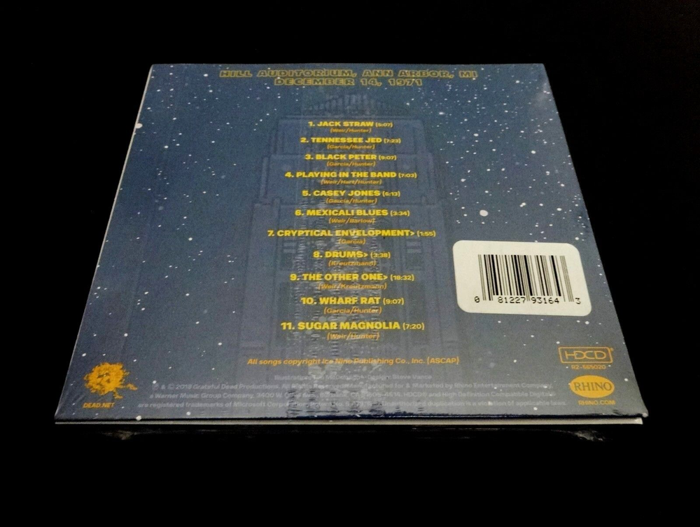 Grateful Dead Dave's Picks 26 Bonus Disc 2018 Albuquerque NM Ann Arbor 1971 4 CD