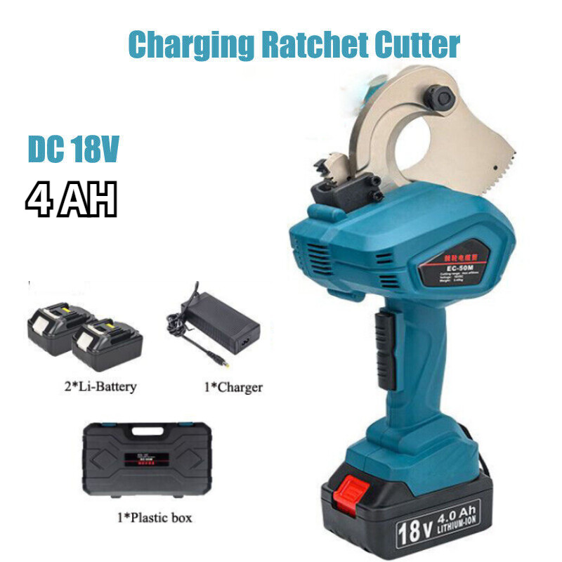 50mm Rechargeable Electric Ratchet Cutter for Copper Aluminum Cables