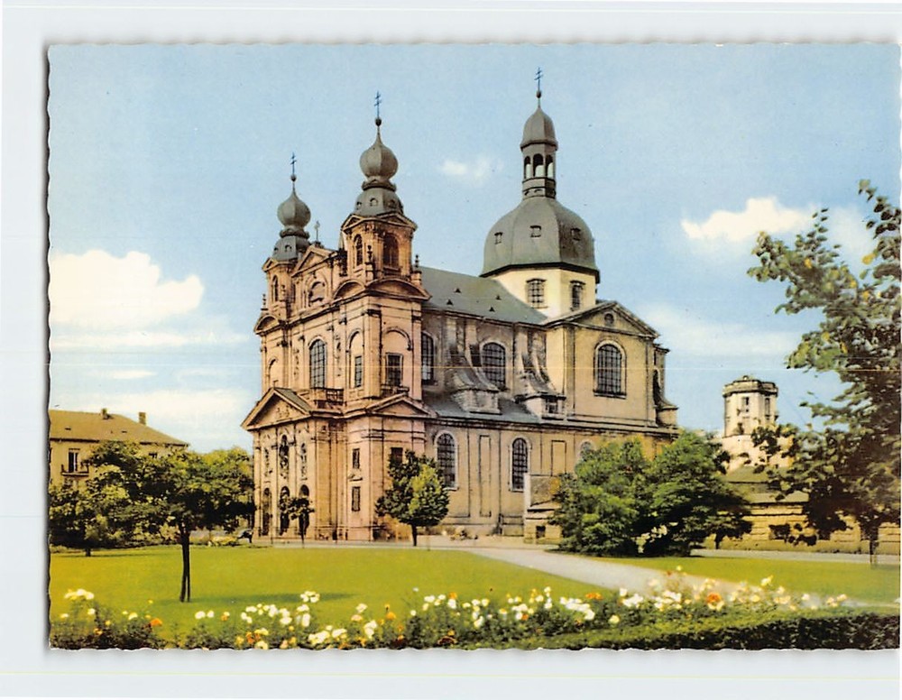 Postcard Jesuit Church Mannheim Germany