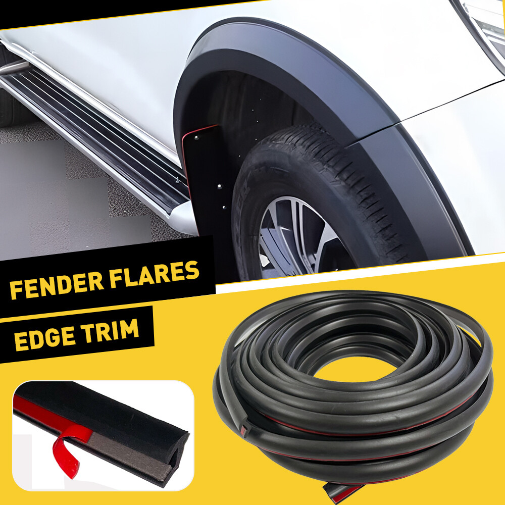 9M Universal Wheel Fender Flare Edge Trim Rubber Seal Strip for Car Truck
