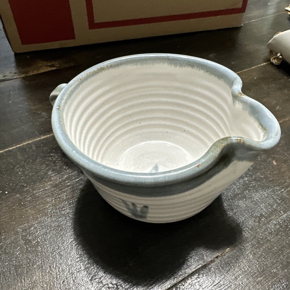 Vintage Americana Jack Hernig Small Pitcher Cup Stoneware Pottery Made In NC