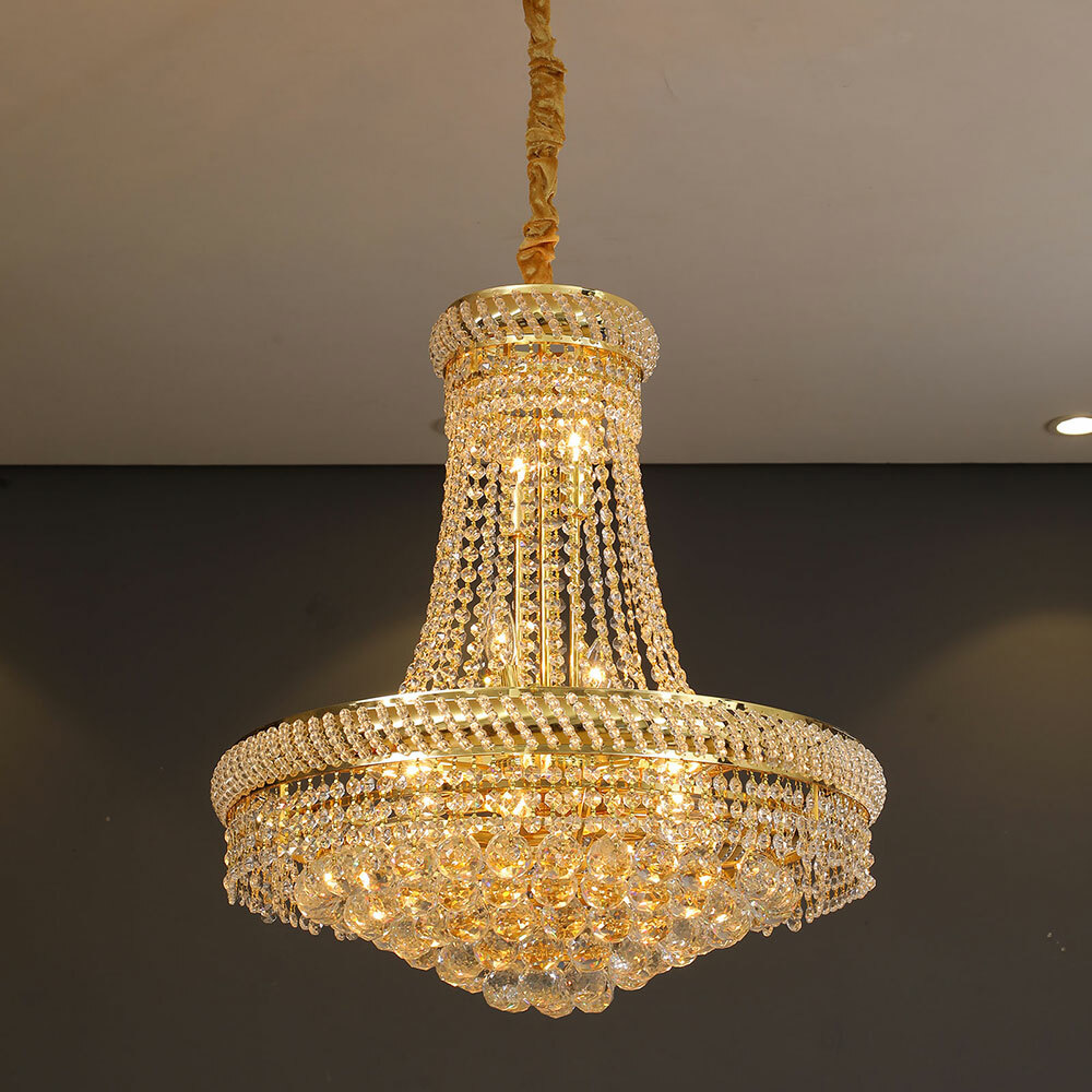 Luxury LED Crystal Chandelier Ceiling Light for Living Room