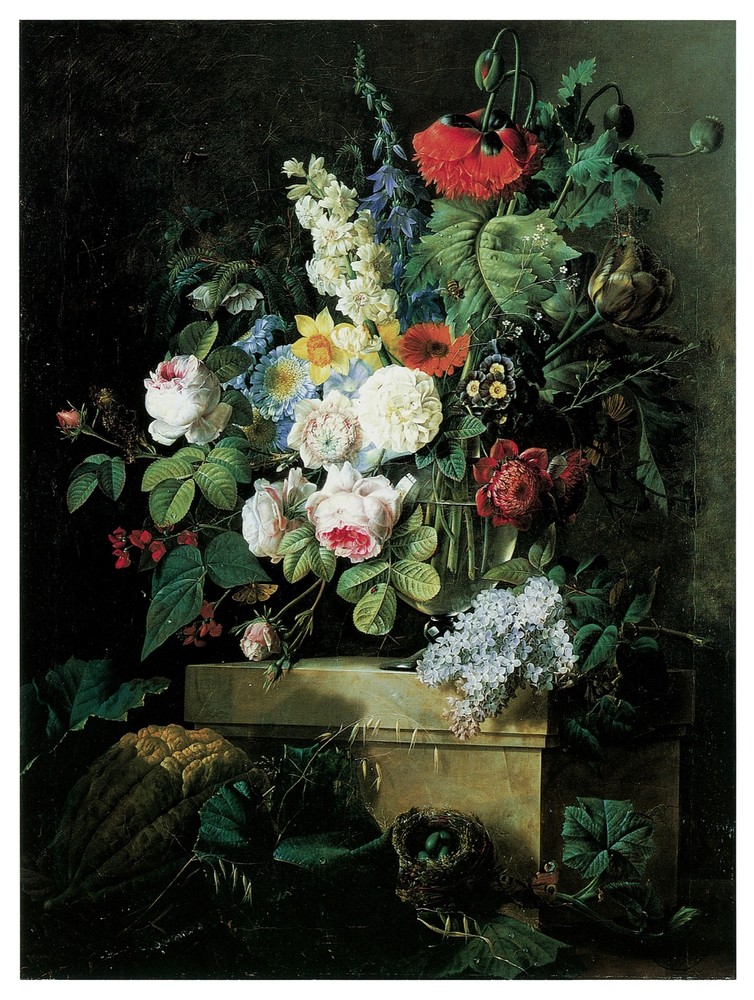 Poster print.Home Room Interior design.Flower bouquet vase.6471