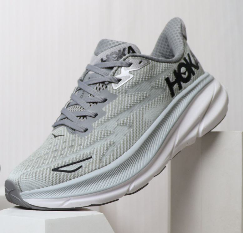 Hoka One One Clifton 9 Men's Running Sneakers: Harbor Mist | Black: 11 Medium US