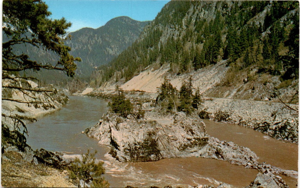 FRASER CANYON, B.C., Canada, Saddle Rock, Hope, Lyt Postcard