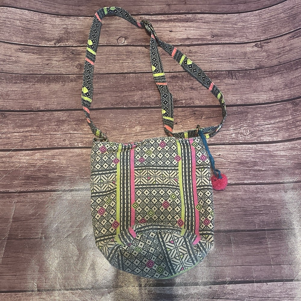 Mossimo Colorful Abstract Mini Shoulder Tote Bag-image