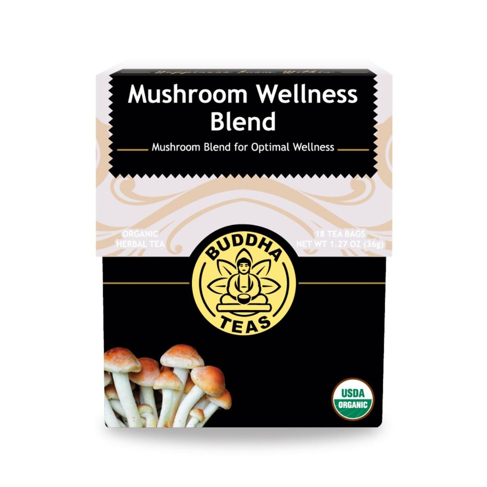 - Organic Mushroom Wellness Blend - Herbal Tea - For Health & Wellbeing - Wit...