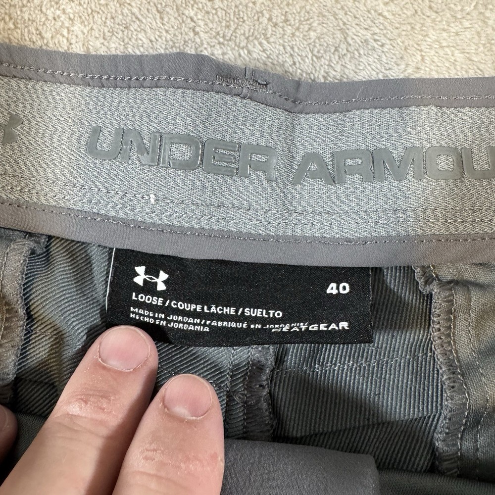 Gray Under Armour Casual Golf Shorts Men's Size 40