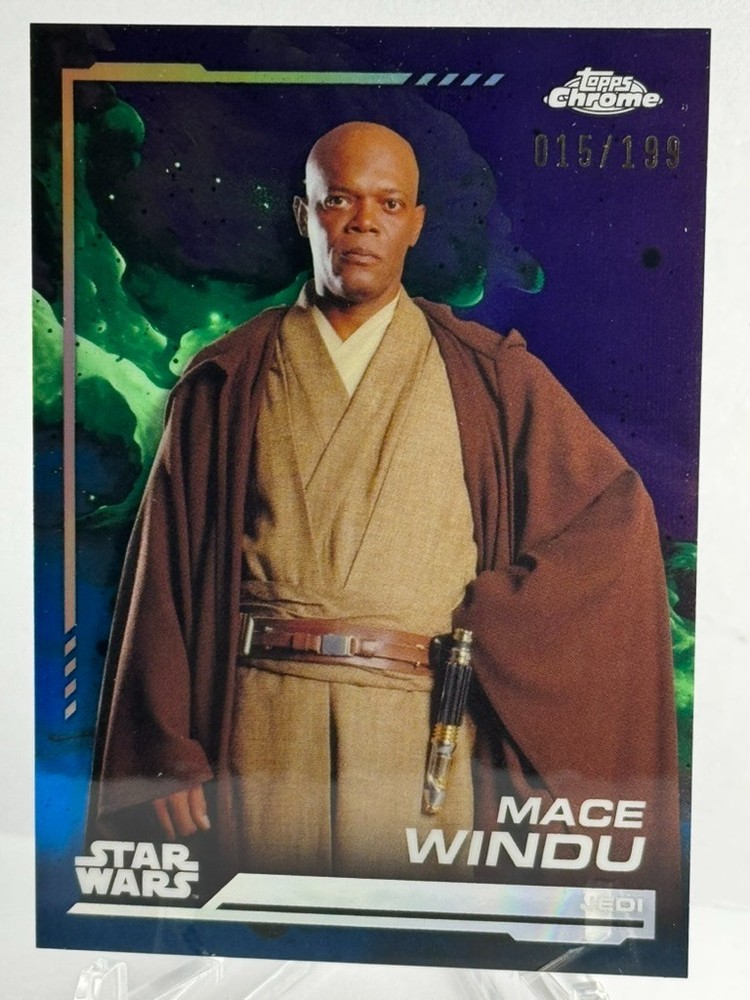 Star Wars Topps Chrome 2024 Card Refractor - Purple /199 Mace Windu