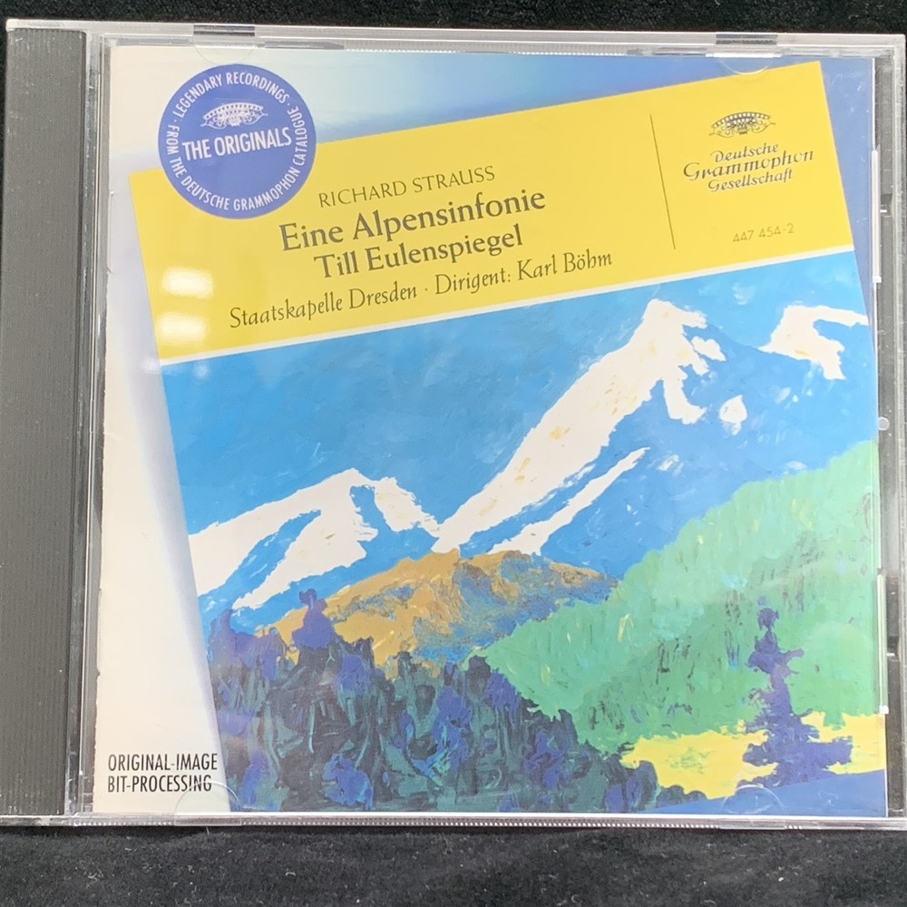 STRAUSS Eine Alpensinfonie & Till Eulenspiegel - KARL BOHM - Dresden - DG CD..