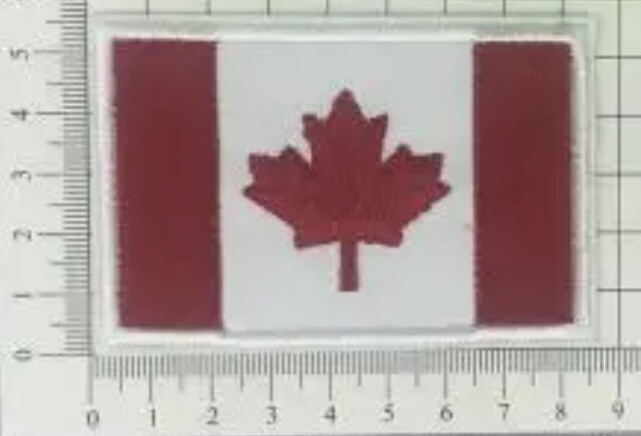 Canadian Maple Leaf Flag Iron-On Embroidered Patch