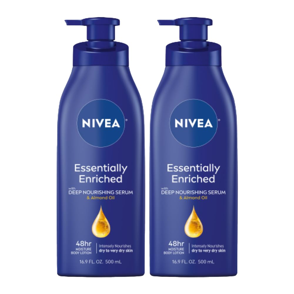 Deeply Hydrating Body Lotion for Dry Skin – Pack of 2, 16.9 Fl Oz Pump Bottles