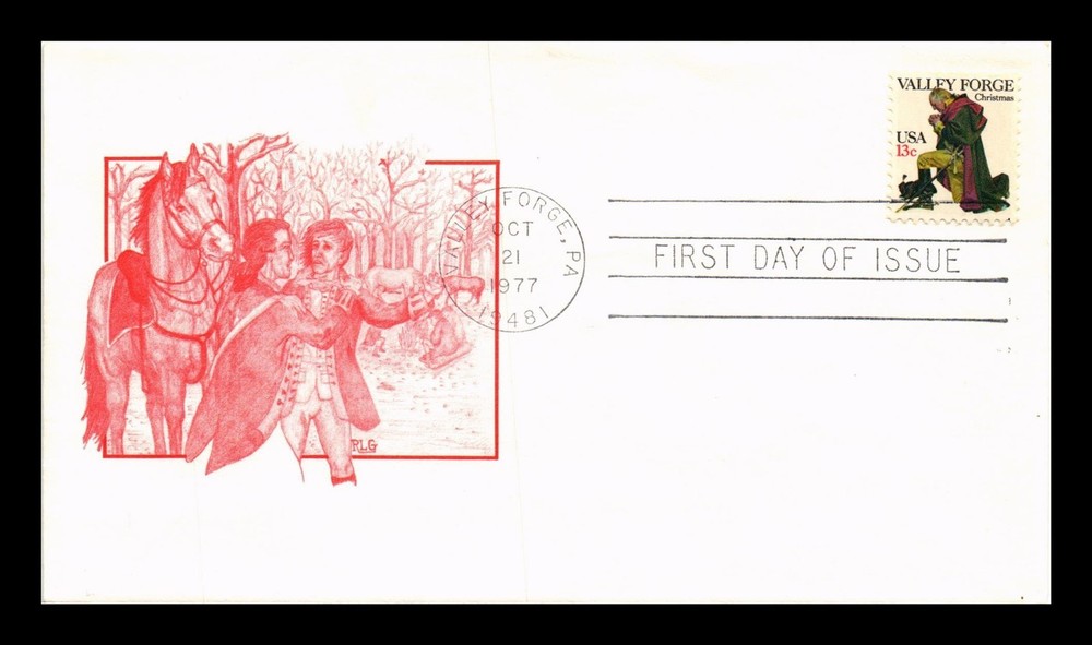 Dr Jim Stamps Us Cover Christmas Washington At Valley Forge Fdc Rlg Cachet