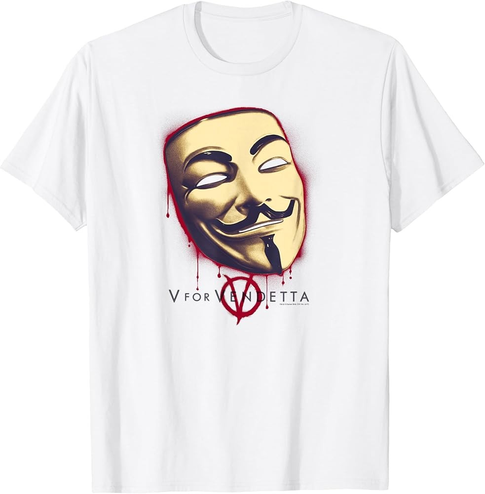 V for Vendetta Fawk's Mask T-Shirt