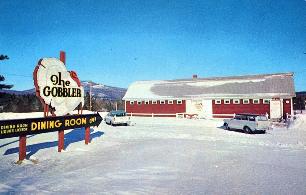 Gobbler Dining Room Plymouth Circle New Hampshire NH Postcard