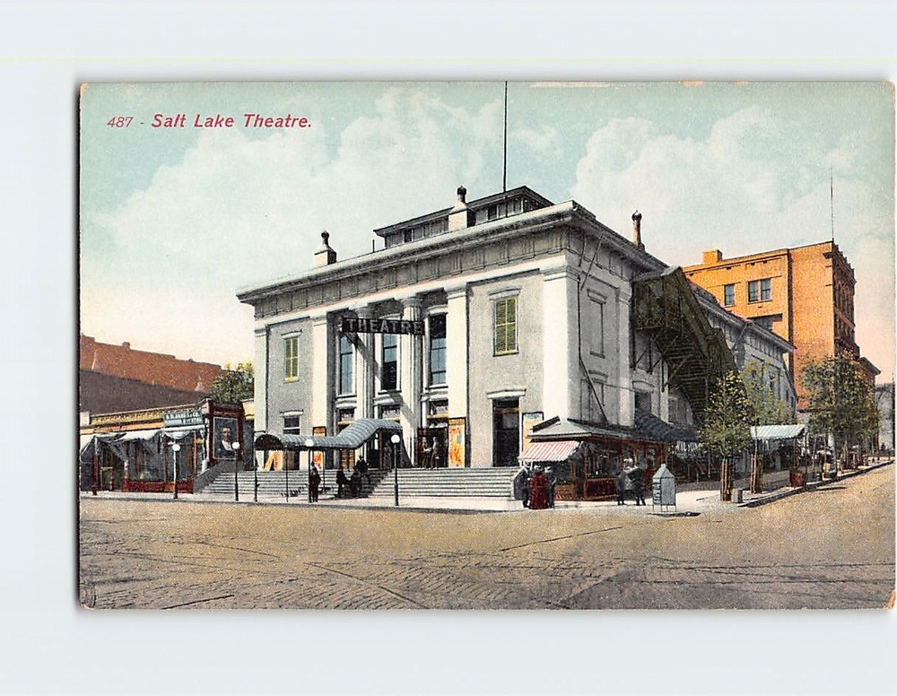 Postcard Salt Lake Theater Salt Lake City Utah USA