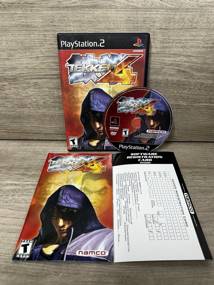 Tekken 4 Playstation 2 PS2 CIB W Reg Card- Tested