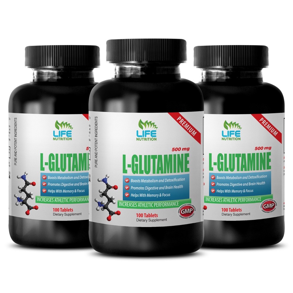 pre and post workout - PREMIUM L-GLUTAMINE 500mg 3B - muscle and bone health