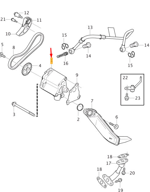 VOLKO V60 MK1 Genuine Oil Pump 31370962 Brand New