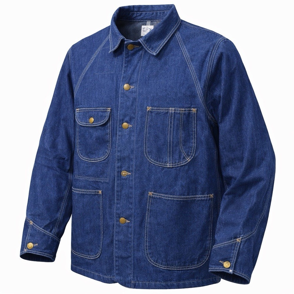1950s OrSlow Vintage Coveralls Denim Jacket Made In Japan Indigo Dyed Large