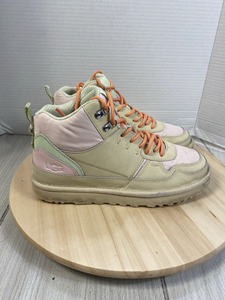 UGG Highland Hi Heritage Womens Sneaker #1134975 Beige Pink  8.5