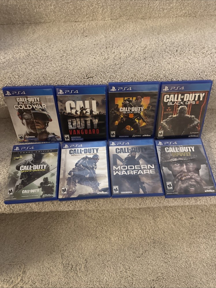 Lot of 8 Call of Duty PlayStation 4 PS4 Games - Free Shipping
