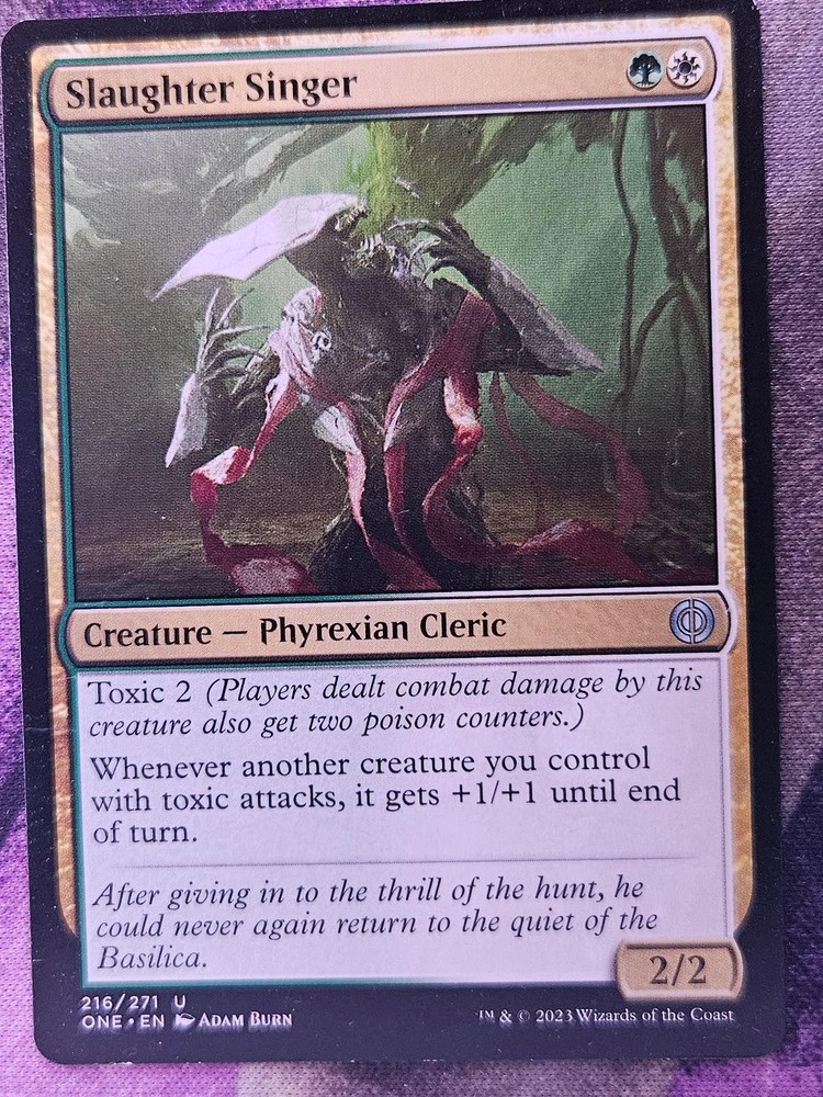 Slaughter Singer 216 Uncommon Phyrexia: All Will Be One Magic: The Gathering MP