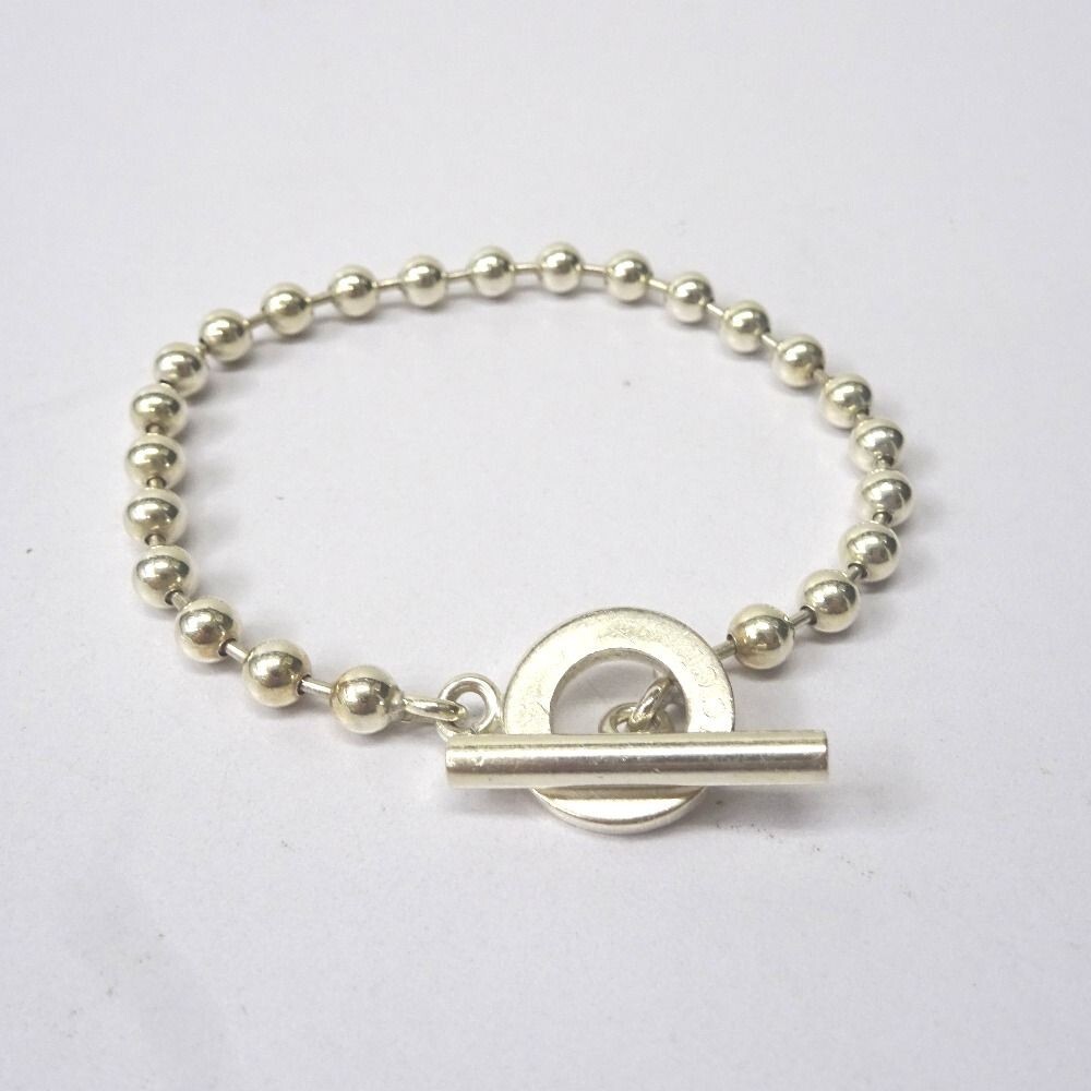 GUCCI Sterling Silver Ball Chain Bracelet Silver 925