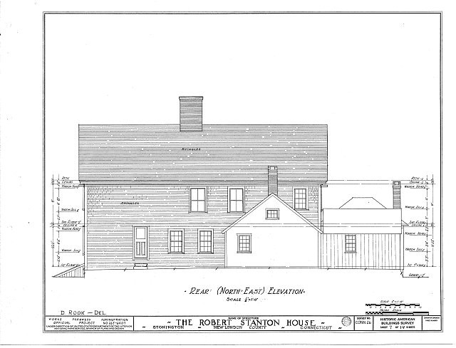 Robert Stanton House,Stonington,New London County,Connecticut,CT,HABS,12