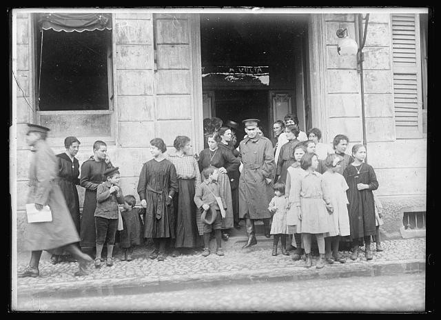 Photo:Milan Italy Via Guisti 1918 American Red Cross Refugee Home Children