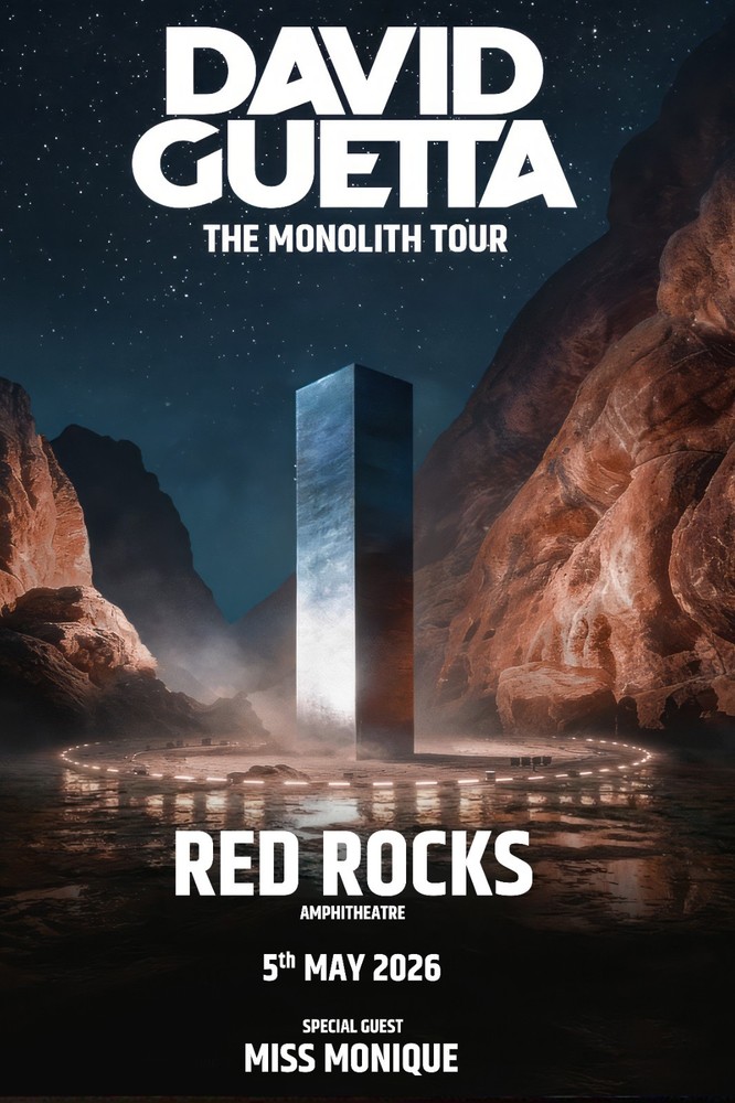 David Guetta May 05 2026 Morrison - Red Rocks Amphitheatre Poster