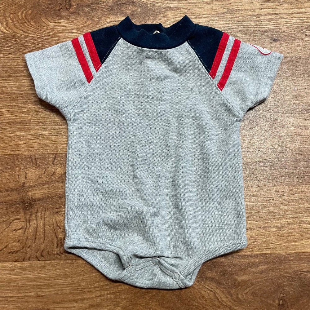 Disney Mickey & Co. Baby Boys Baseball Short Sleeve Shirt One Piece Size 12M