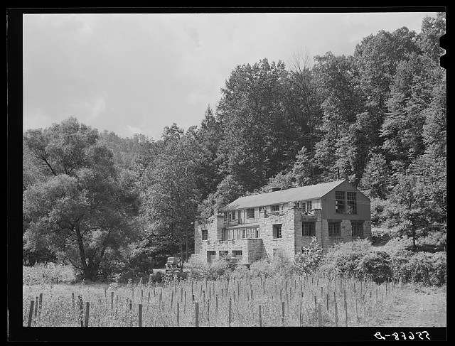Harlan Kentucky Pine Mountain Settlement School 1940 Building Forest View