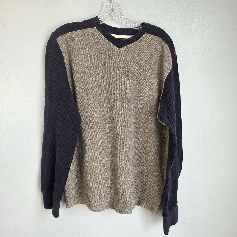 Vintage Abercrombie & Fitch Shirt Mens Medium Gray Muscle Thermal Preppy Y2K