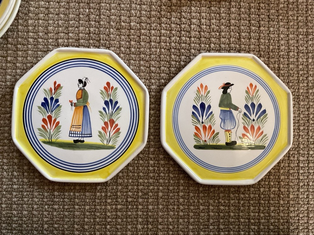 Henriot Quimper Set Of Plates
