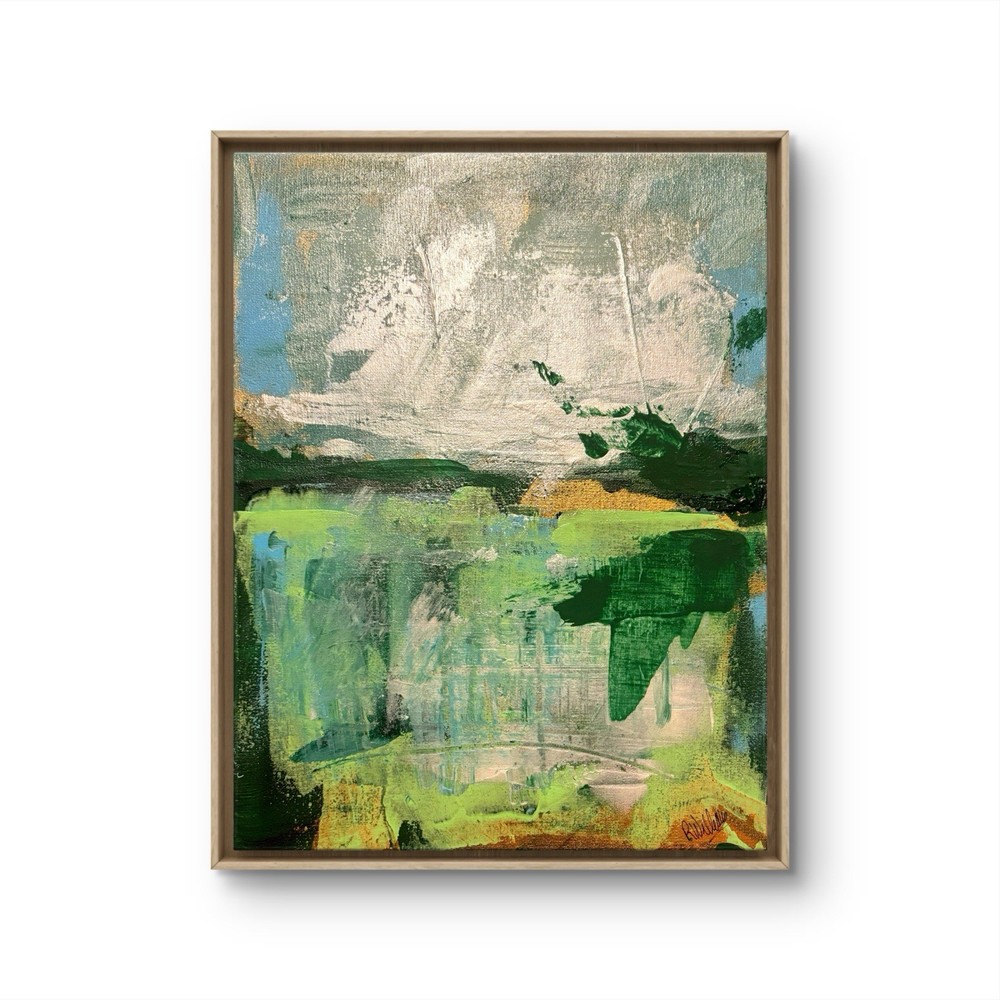 Disturbance Unframed Landscape Abstract Impression 11x14 Canvas Original Wal Art