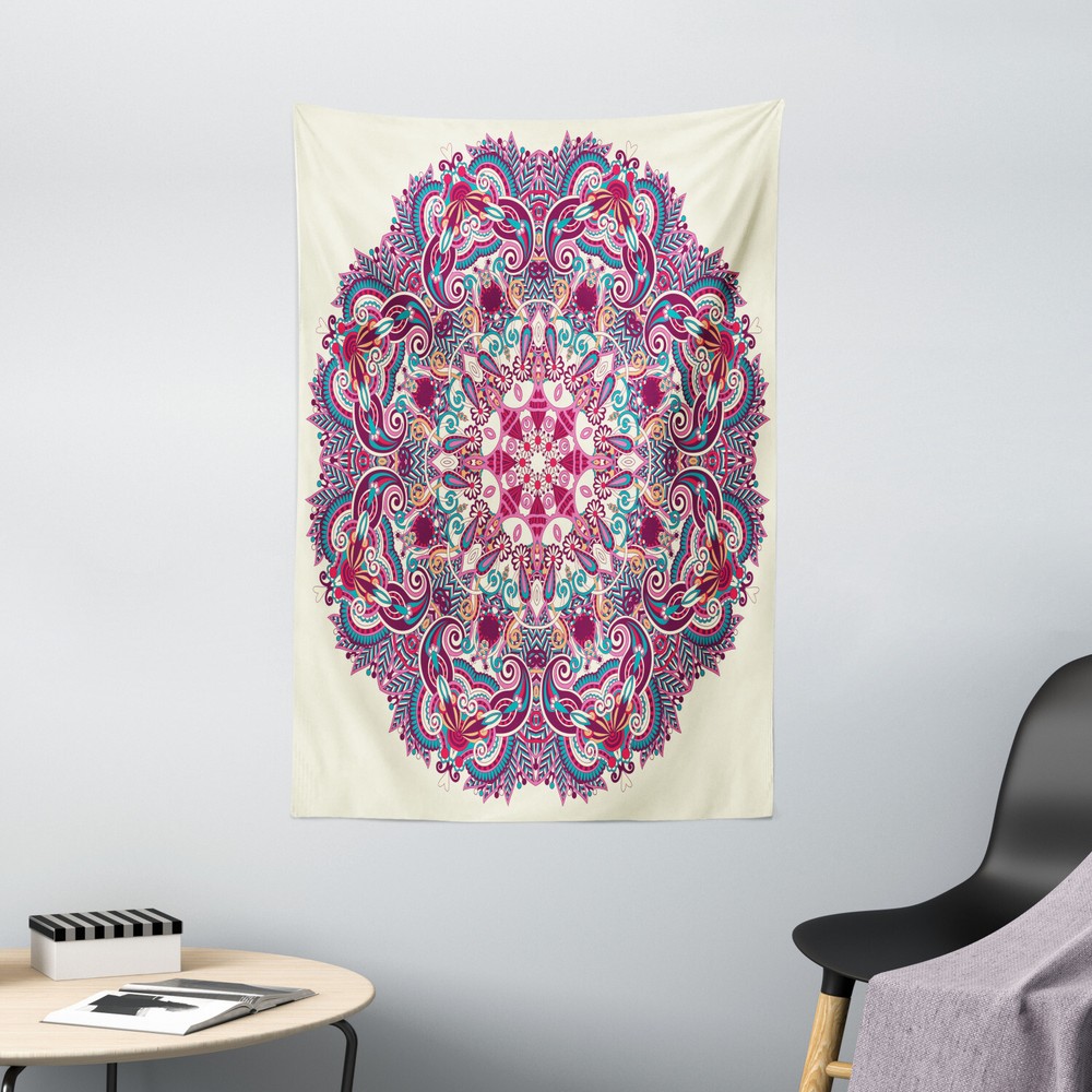 Mandala Tapestry Boho Tribal Floral Print Wall Hanging Decor