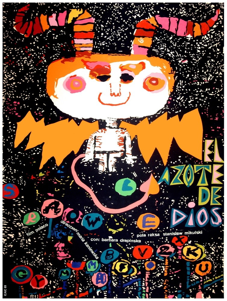 Cuban poster.AZOTE DE DIOS.God's Whip.Children Decor.Home interior wall design