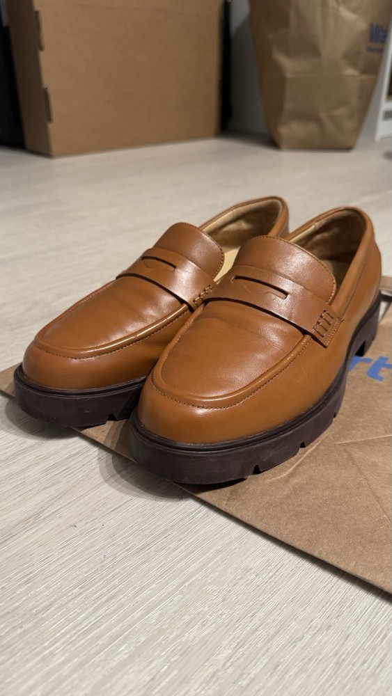 ABEO Boulevard Women's Loafers Tan Leather Size 9.5