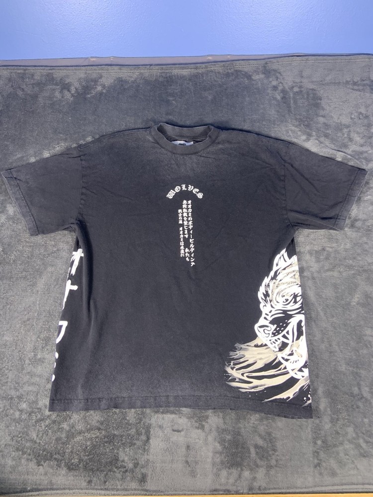 Darc Sport Wolves 2024 Collection Graphic T-Shirt Men's Large Black Japanese