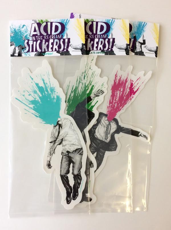 ACID IN THE ICE CREAM STICKERS 3-PACK ASSORTMENT BY ZENVIRONMENTS-image