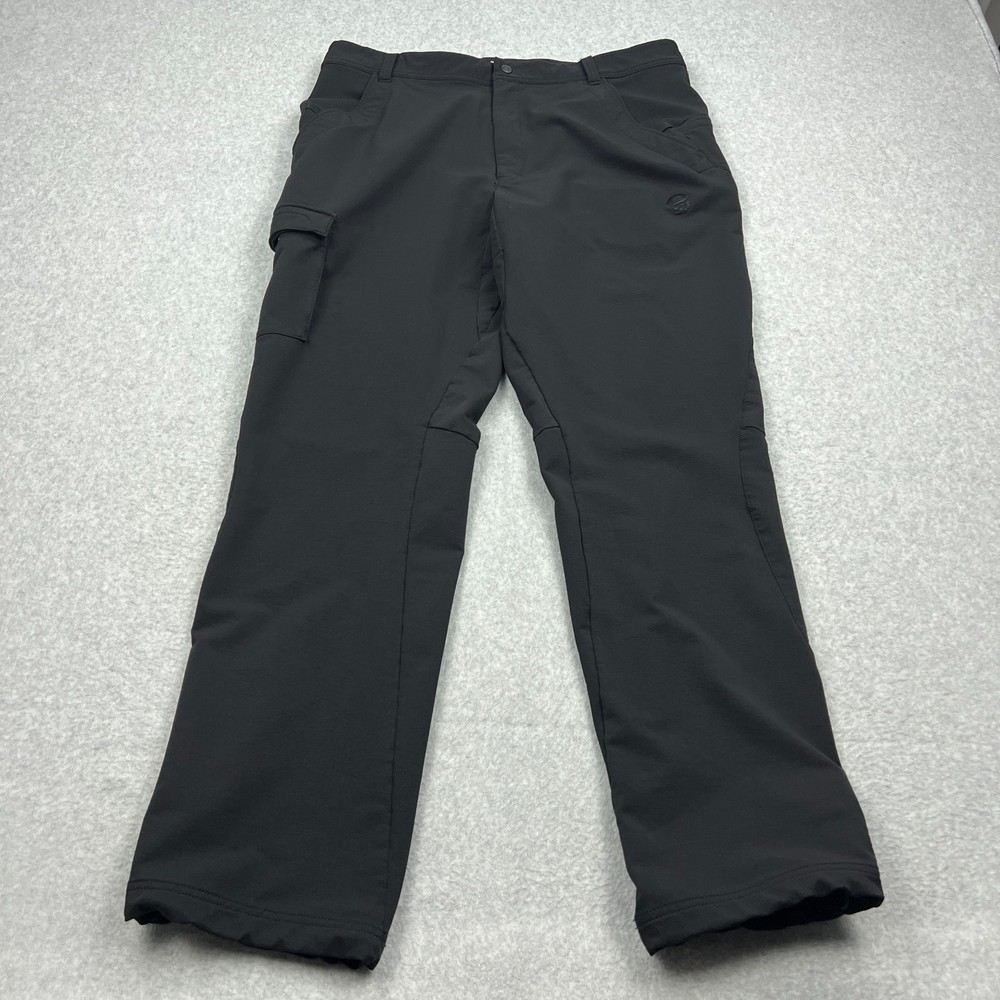 Mountain Hard Wear Cargo Pants Men's XL Black Nylon Straight Leg Hiking Utility